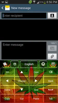 Rasta Weed Keyboard android App screenshot 0