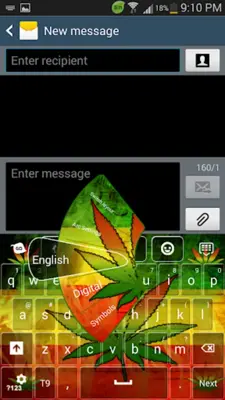 Rasta Weed Keyboard android App screenshot 1